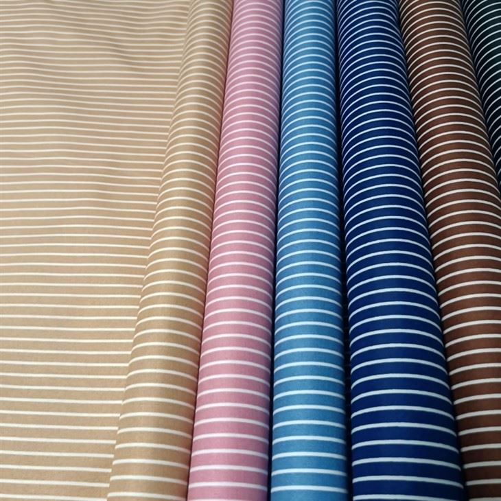 Imitation Pre-dyed Fabric Disperse Stripe Printed Microfiber Fabric Imitation Pre-dyed Fabric Disperse Stripe Printed Microfiber Fabric